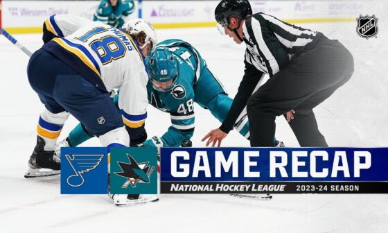 Blues @ Sharks 11/16 | NHL Highlights 2023