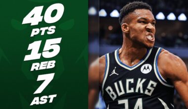Giannis Antetokounmpo GOES OFF For 40 Points vs Mavericks | November 18, 2023