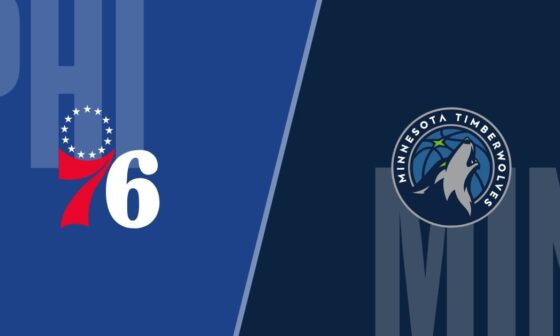 [Post-Game Thread] The Philadelphia 76ers fall to the Minnesota Timberwolves with a final score of 112 to 99