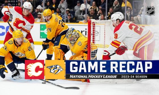 Flames @ Predators 11/22 | NHL Highlights 2023