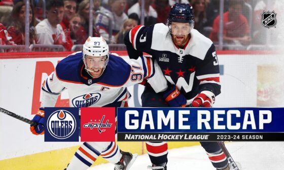 Oilers @ Capitals 11/24 | NHL Highlights 2023