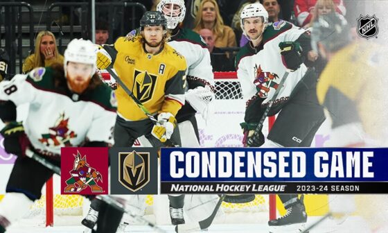Coyotes @ Golden Knights 11/25 | NHL highlights 2023