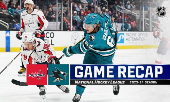 Capitals @ Sharks 11/27 | NHL Highlights 2023