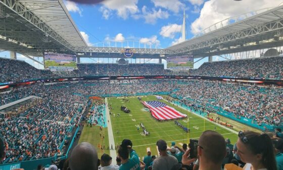 Miami Hardrock Stadium was PACKED with Dolphin Fans today