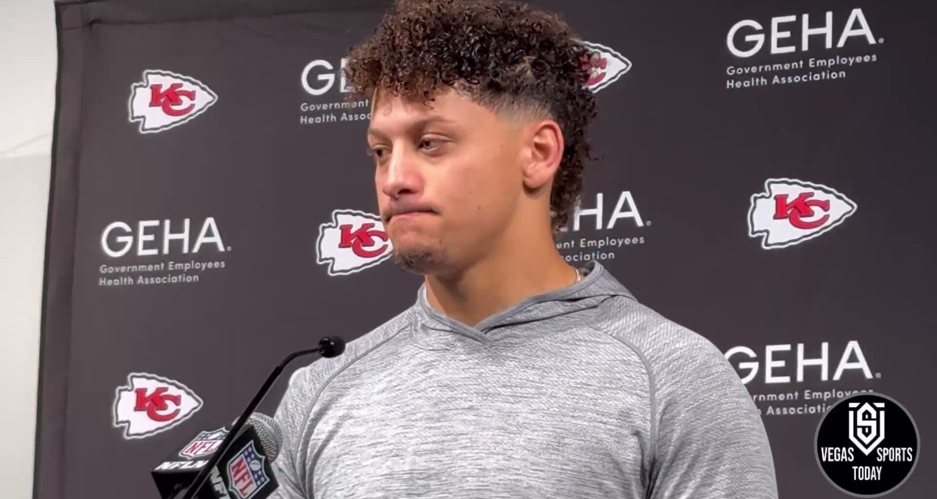 [Vegas Sports Today on X] “He’s at the top of the list.....the fact that he played today speaks to who he is..I have a ton of respect for him.” Patrick Mahomes praises Maxx Crosby after Crosby sacked the Chiefs QB despite being listed as doubtful for today’s game in KC’s 31-17 win.