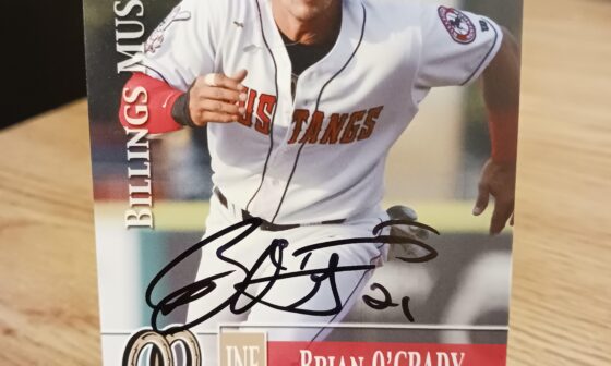 Posting a Reds autographed card every day until we win the World Series. Day 145: Beef O'Brady's