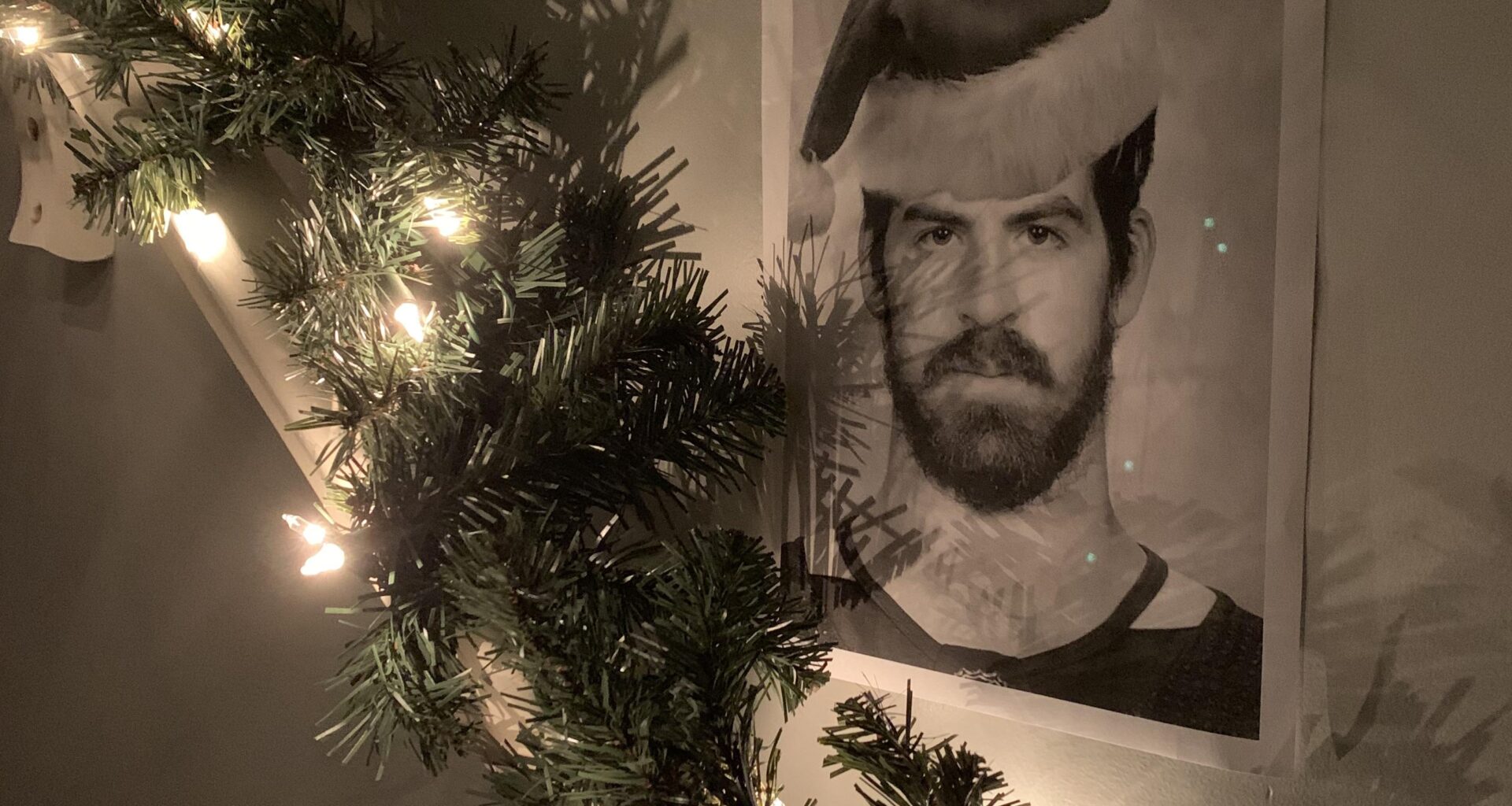 Nothing like putting up the Christmas Garland