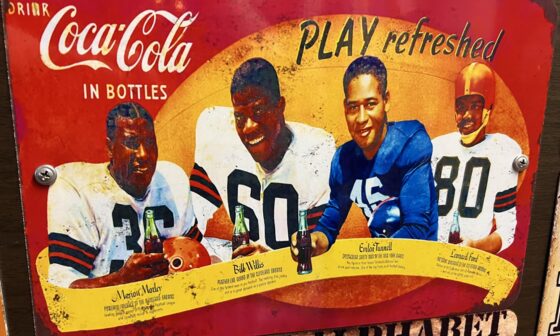 Vintage Coke sign with Players