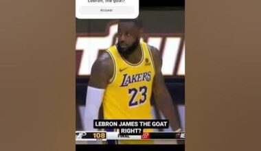 LEBRON JAMES THE GOAT RIGHT? #nba