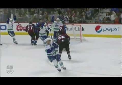 [TBT] Since we play the Colorado Avalanche tonight, I am posting one of my favour Canucks vs. Avalanche moments. With goalie pulled, Kevin Bieksa made a ball-hockey play to save a goal and scores game tying goal moments later on the other end.
