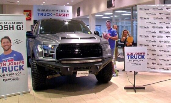 Josh Allen’s truck winner: Buffalo man takes $100,000 over pickup