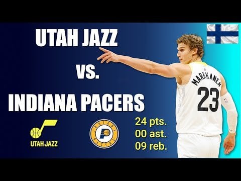 Lauri Markkanen Highlights, Utah Jazz vs. Indiana Pacers / 8.11.2023