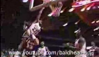 Young Jordan tries to dunk on Kareem !!
