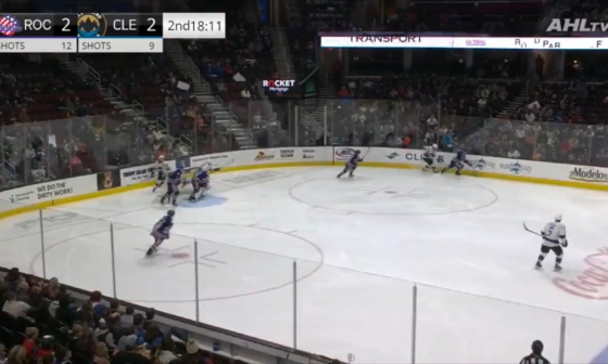 Roseys turn as he scores to give the Amerks the lead