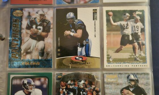 My surving Panthers cards from when I was a kid.