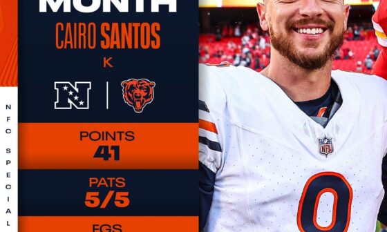 Cairo Santos - NFC Special Teams Player of the Month! (November)