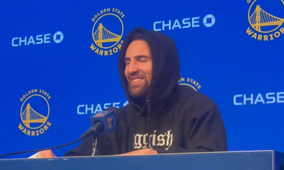 [Slater] Klay Thompson asked about reaching 20 points for the first time this season: “I’ve scored more in a quarter than I did tonight.” (0:32)