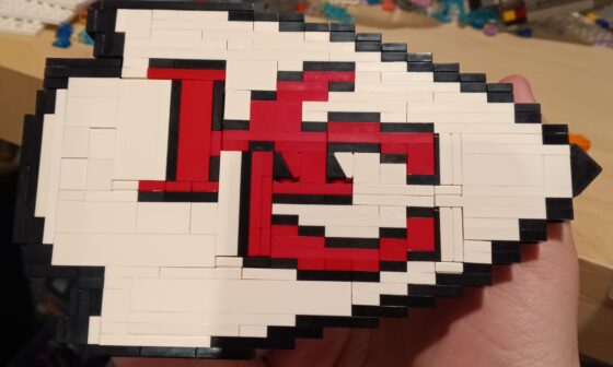 Made the Arrowhead out of Lego. Go Chiefs!