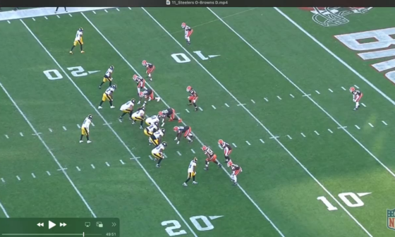 Mike DeFabo on X | Here was a key miss in the red zone. The Steelers were trailing 10-7 with just under 9 minutes in the fourth. Diontae Johnson (bottom) runs a crossing route. The Browns have a busted coverage, leaving him wide open. Kenny doesn't see it until the pass rush gets to him.