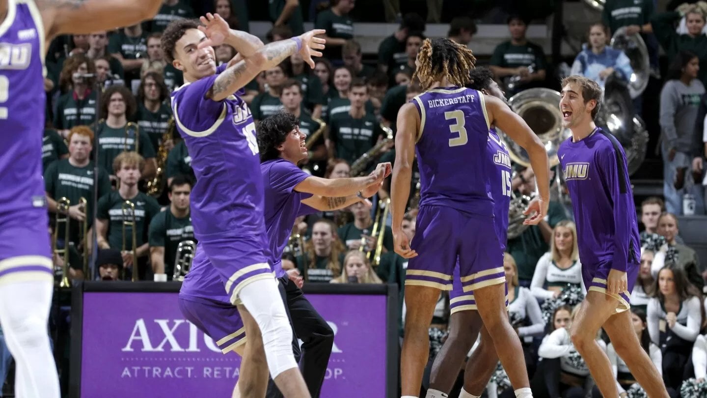 James Madison surprises No. 4 Michigan State 79-76 in OT, earning program’s 2nd Top 25 win