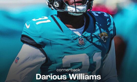 [PFF JAX Jaguars] Darious Williams: highest-graded CB in the NFL this season - 85.5 🔒