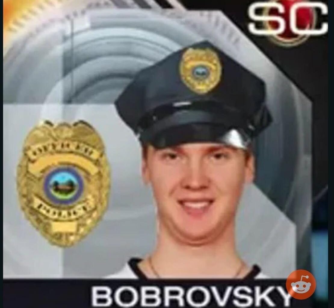 The song may be unlisted, but you’re still the #1 cop on this force Bobrovsky!