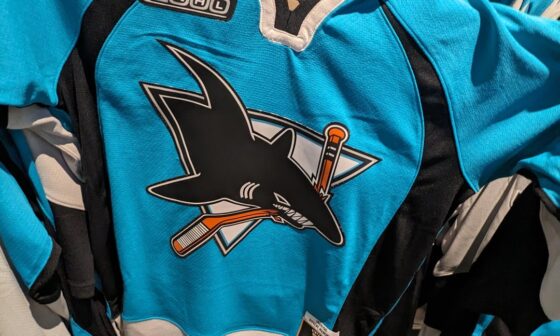 Throwbacks at the Sharks Pro Shop in the Tank