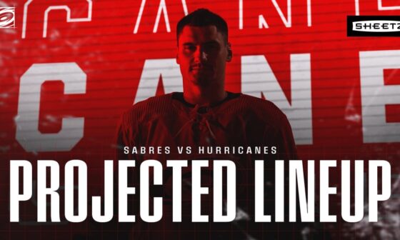 Projected Lineup: November 7 vs. Buffalo | Carolina Hurricanes