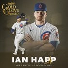 [Cubs] You're so golden! Congratulations to @ihapp_1 on winning his second consecutive @RawlingsSports Gold Glove Award.