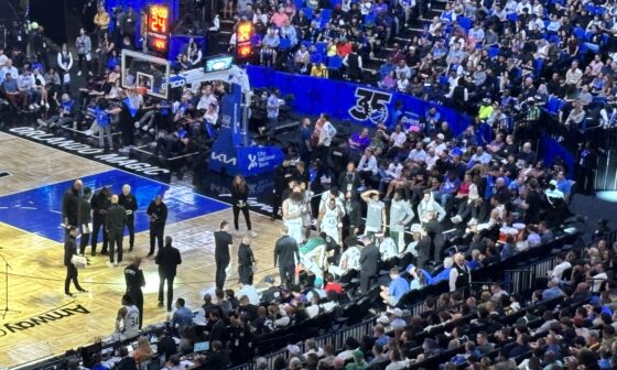 Giannis sitting away from team for timeouts during last night’s loss in Orlando