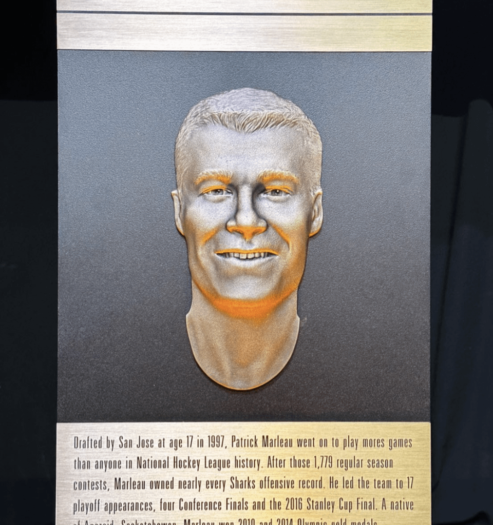 Congratulations to Patrick Marleau inducted into the San Jose Sports Hall of Fame. 🦈🎉