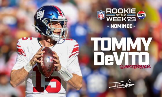 Tommy DeVito nominated for Rookie of the Week