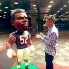 [Wiederer] Then, as Justin was preparing to leave the podium, @patrickfinley hit him with this: "Do you have an opinion on the Harbaugh scandal?" As Fields grinned, Bears PR guy Aaron Clark playfully interjected, "NO. He does not!"