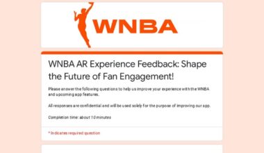 WNBA AR Experience Feedback: Shape the Future of Fan Engagement!