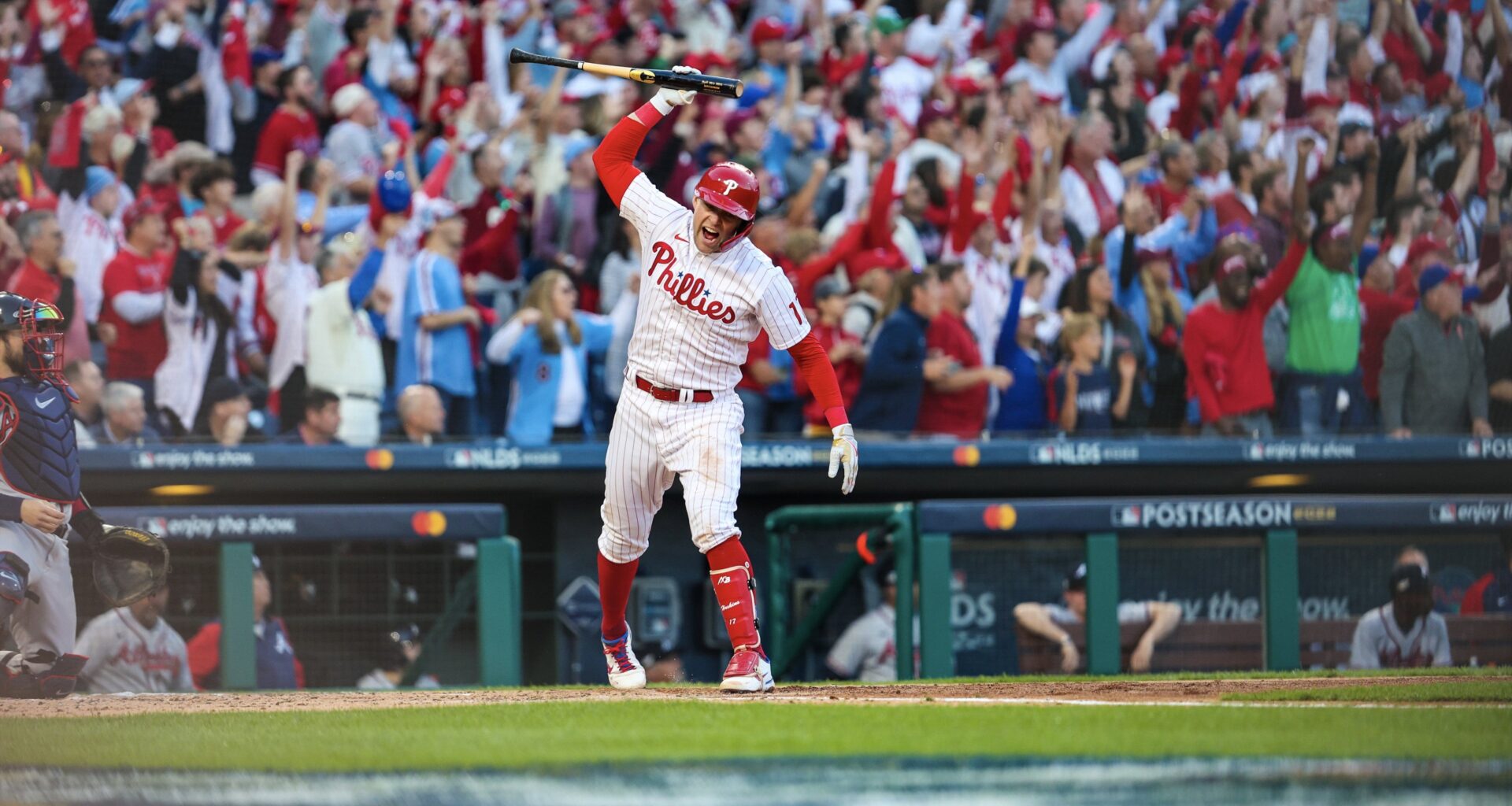 With Harper staying at first, it's all but officially over for Rhys. Love ya forever, big guy. Forever a Phillie, and this will forever be imprinted in our minds.