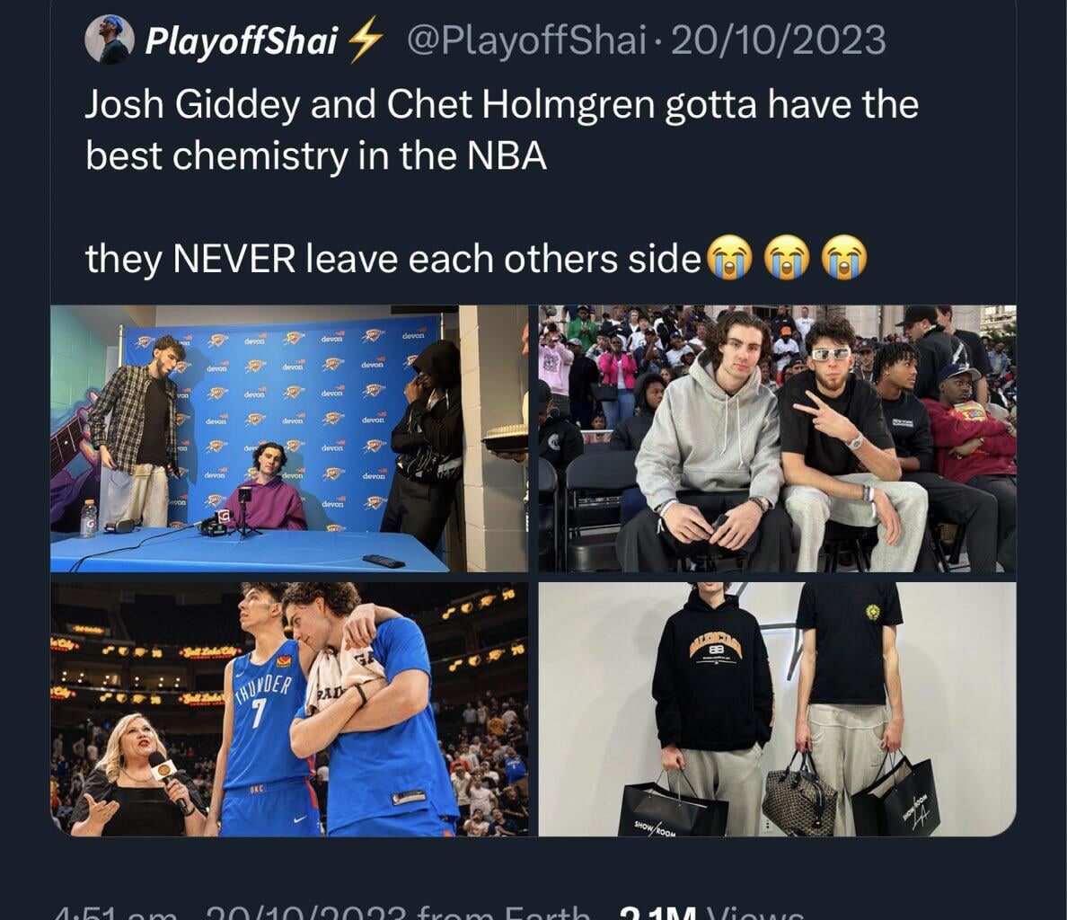Chet deletes a certain pre-season tweet