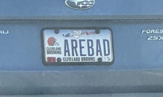 We could all use a laugh. I saw this license plate this morning
