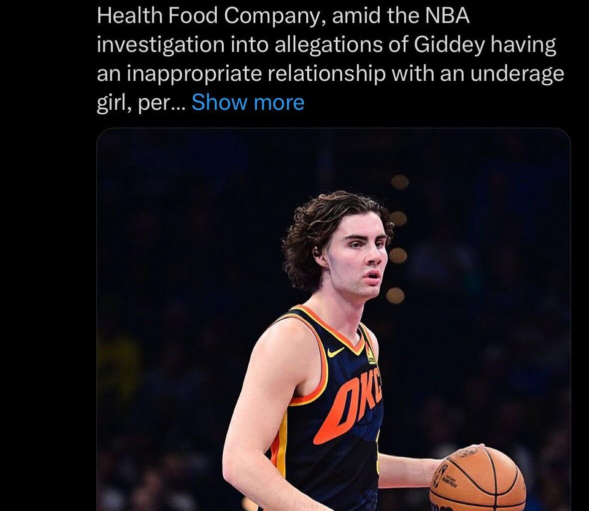 If the allegations are false, I feel so bad for Giddey.