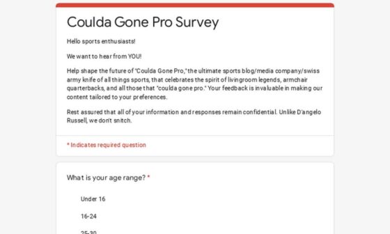 Sports media Survey!!