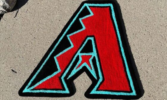 Finished the handmade dbacks rug I started during the world series