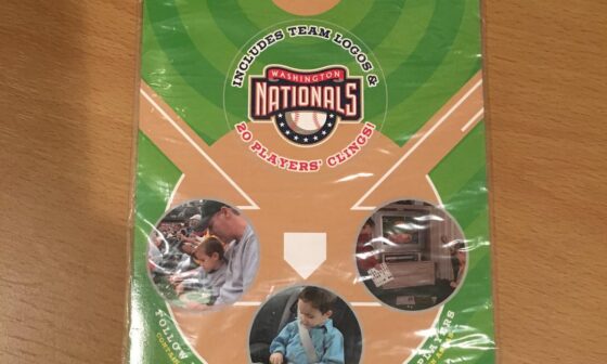 I bought something Nationals related online from someone a long while ago and they included this fun memory inducing Cling Set with it.