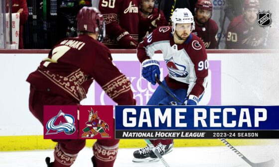 Avalanche @ Coyotes 11/30 | NHL Highlights 2023