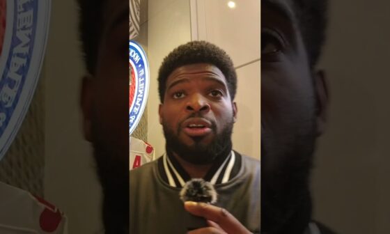 Checking in with P.K. Subban