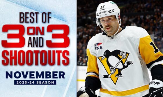 Best 3-on-3 Overtime and Shootout Moments from November | NHL 2023-24
