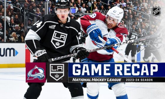 Avalanche @ Kings 12/3 | NHL Highlights 2023