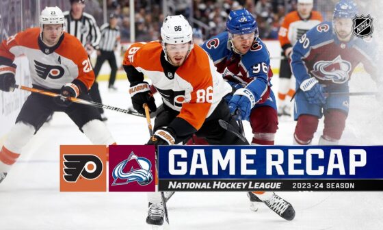 Flyers @ Avalanche 12/9 | NHL Highlights 2023