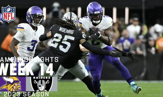 Minnesota Vikings vs. Las Vegas Raiders  | 2023 Week 14 Game Highlights