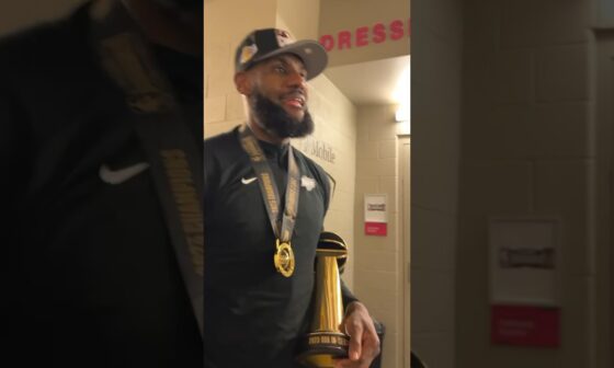 “We Made History” - LeBron James sounds off after winning the first #NBACup 🏆 | #Shorts