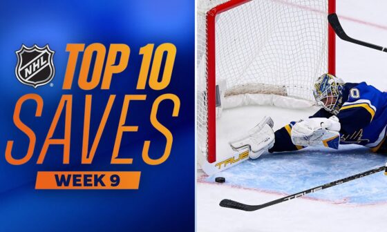 Top 10 Saves from Week 9 | 2023-24 NHL Season
