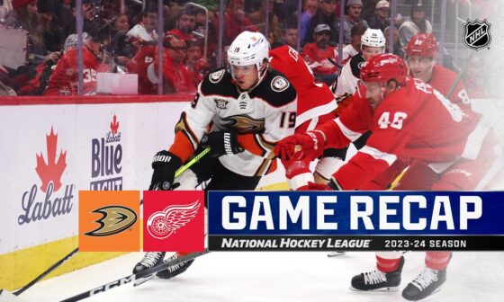 Ducks @ Red Wings 12/18 | NHL Highlights 2023